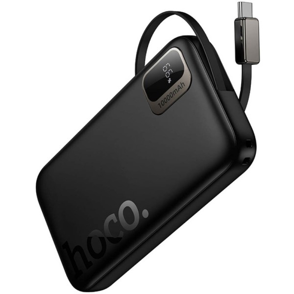 Фото - Батарея мобильная HOCO Q51 Key PD20W с выдвижным кабелем Type-C 10000 mAh Black (715654)